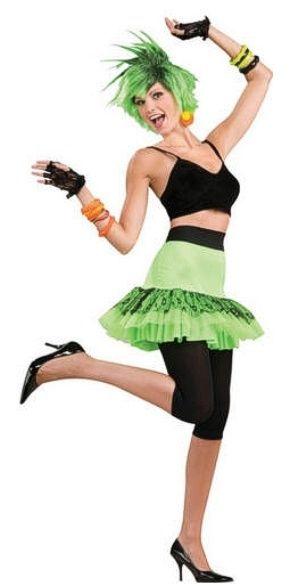 Let's Have Fun Lime Green 80's Skirt