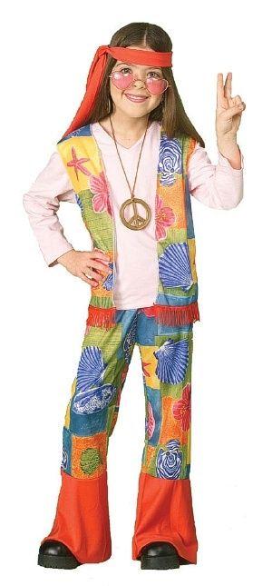 Hippie Girl Child Costume Size Small 4-6