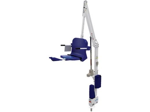 Aqua Creek Neptune Pool Lift, No Anchor, White Powder Coat with Tan Seat, F-NPTN-T