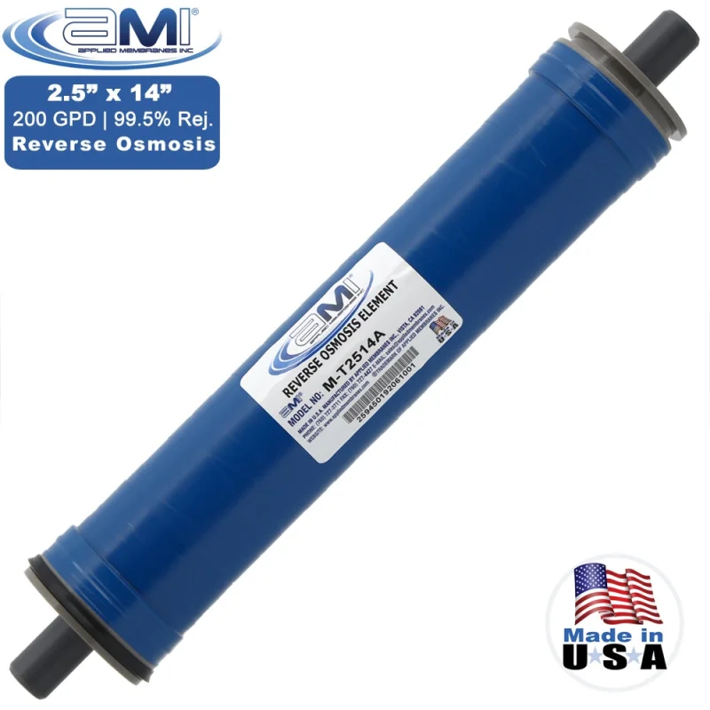 2.5" x 14 | 200 GPD Commercial Reverse Osmosis RO Membrane | Applied Membranes