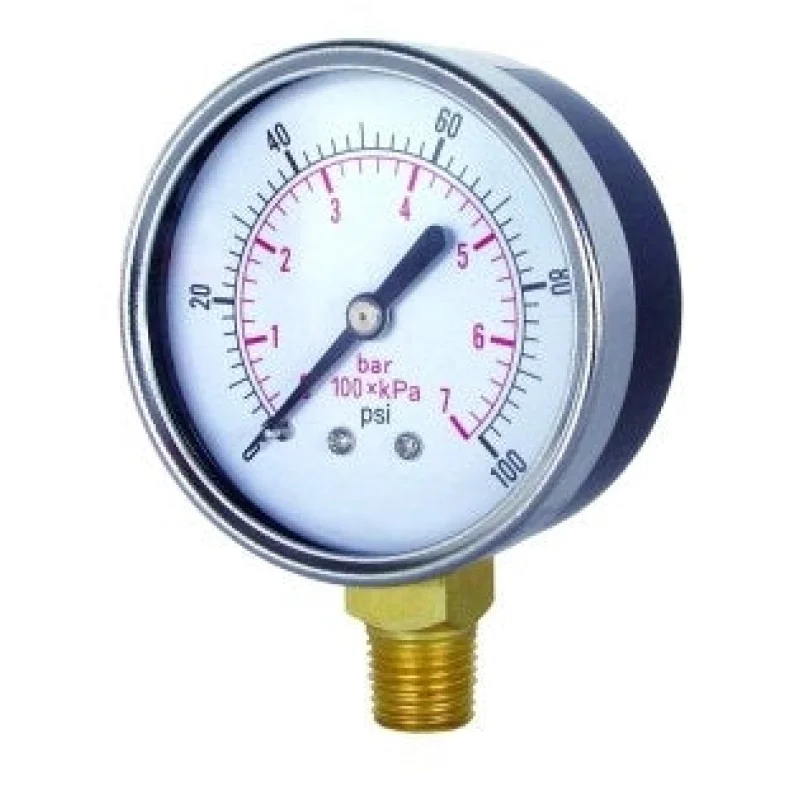 2 Model 20 Pressure Gauge, 0-60 PSI, 1/4 MNPT Bottom Mount (1120DSB60)