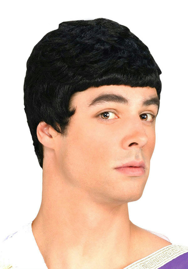 Black Julius Caesar Roman Mens Costume Wig
