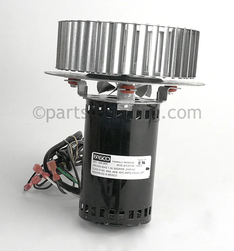 Reznor220787Venter Motor and Wheel Assembly for Models 208/230V Single Phase
