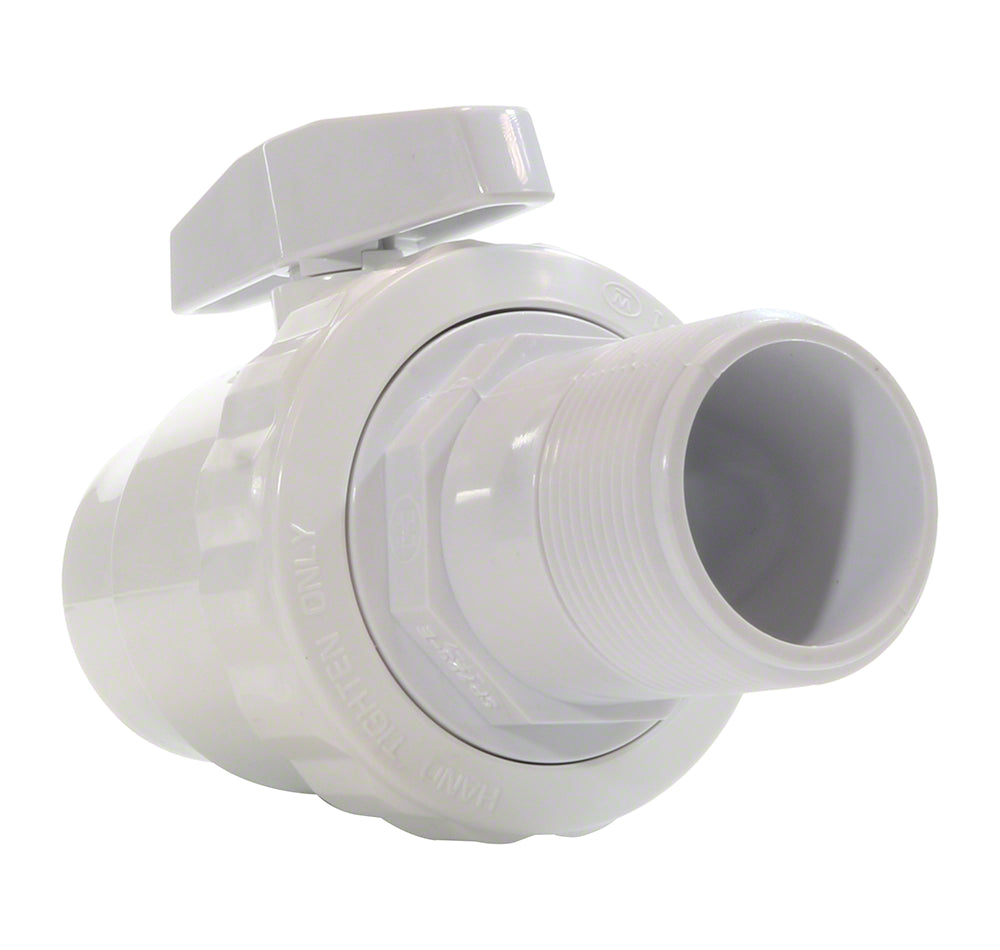 Trimline 2-Way ABS Ball Valve - 1-1/2 Inch MIP x 1-1/2 Inch Socket
