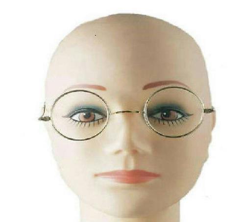 Round Wire Rim Santa Miss Claus Ben Franklin Old Style Specs Costume Glasses