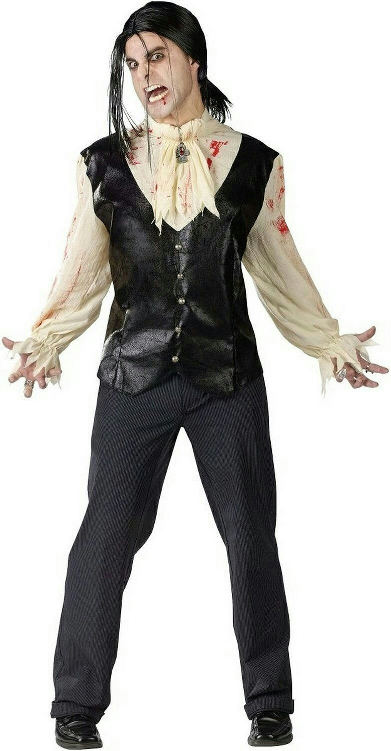 Bloody Vampire Adult Costume with Wig