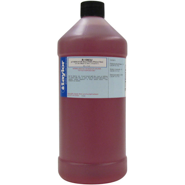 Taylor Phenol Red - 32 Oz. Bottle - R-1003J-F