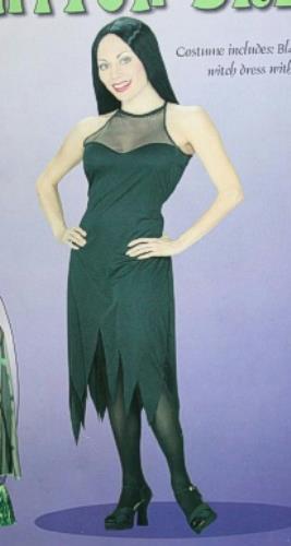 Sexy Black Witch Dress Womens Adult Costume Medium 8-10
