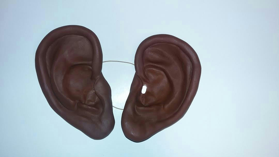 8" Super Jumbo Really Big African Brown Black Soft Vinyl Ears Costume Accessory