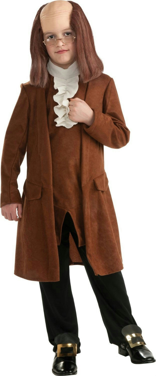 Rubie's Boy's Benjamin Franklin Child Costume Size Small 4-6