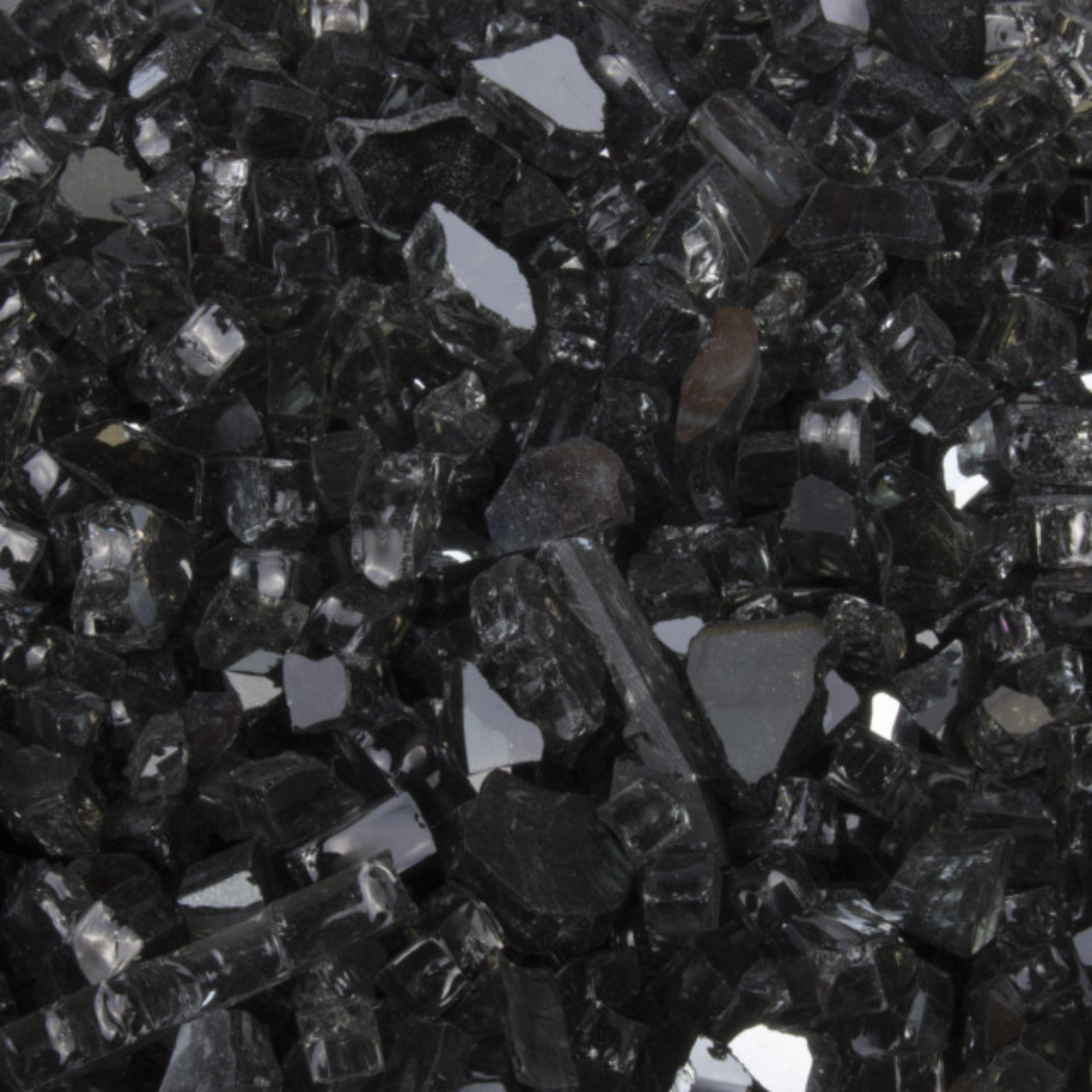 The Outdoor Plus Black Reflective Glass Fire Media, 25 lb, 1/4" | OPT-144BL
