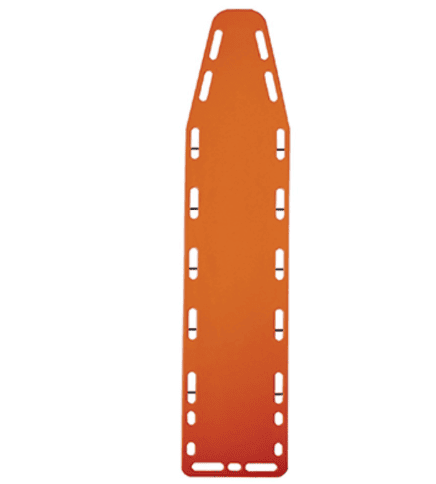 17-3/4" x 72-3/4" x 2-1/4" Plastic Spinal Board with Pins
