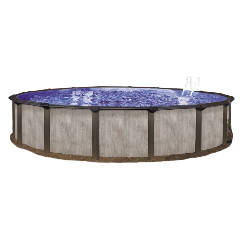 27' Round Above-Ground Pool with 52" Resin Wall | Lagoon Luxe | 30-Year Warranty