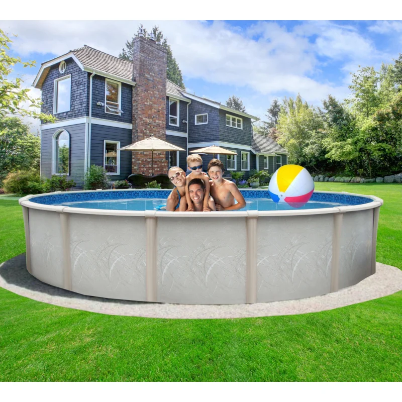 27' X 52" Round Saltwater Friendly Resin Frame Above Ground Freedom Pool