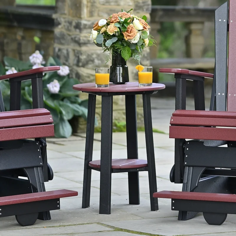 28" Deluxe End Table from LuxCraft Black colored Earthtone End Table