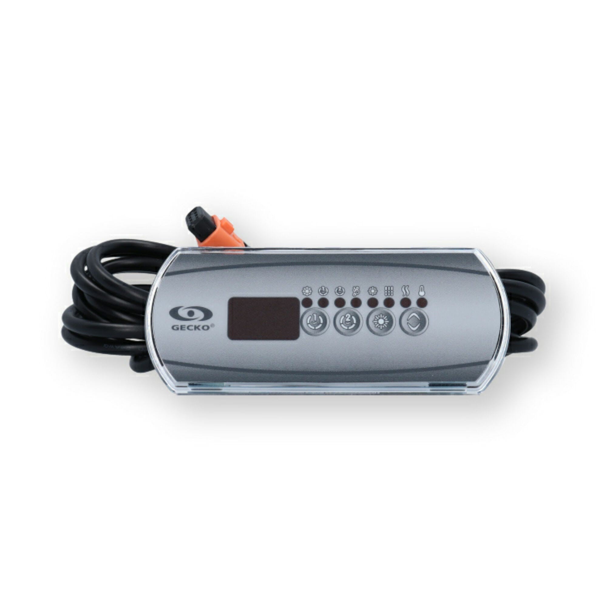 Spaside Control, Gecko IN.K200-2OP, 4-Button, LED, Pump1-Pump2/Blower-Up-Down, 10' Cable, w/in.link : 0607-008002