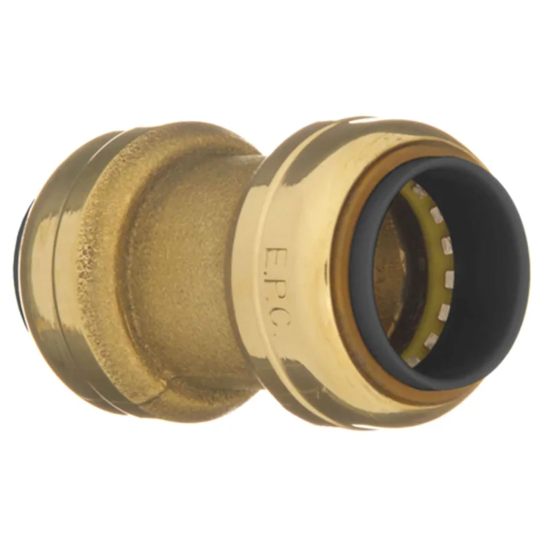 3/4" Brass Push Fit Coupling w/ Stop 10155454