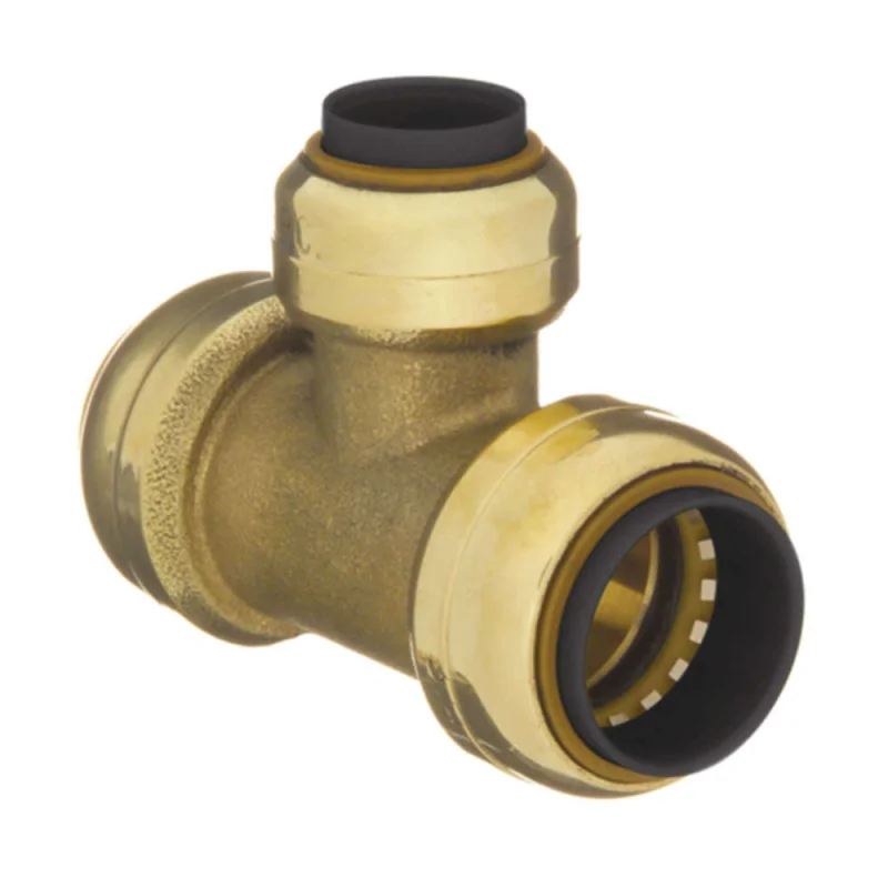 3/4" x 1/2" x 3/4" Brass Push Fit Reducer Tee 10155492 (Clearance)