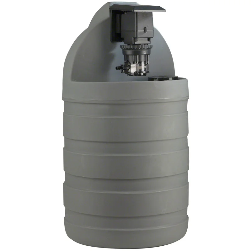 30 Gallon Gray Chemical Tank With 45M1 Adjustable Pump - 25 PSI 3 GPD 120 Volt - 1/4 Inch Standard Tubing