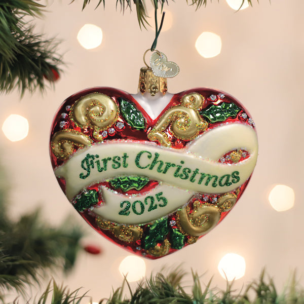 2025 First Christmas Heart Ornament