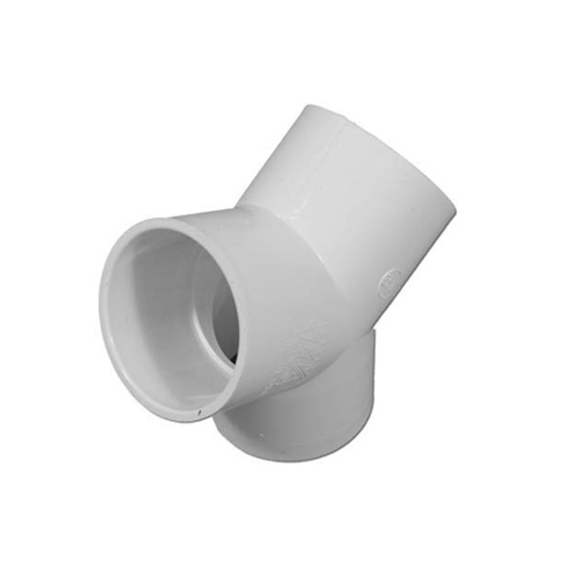 Fitting, PVC, Slip Wye, 120°, 2"S x 2"S x 2"S : 413-5080