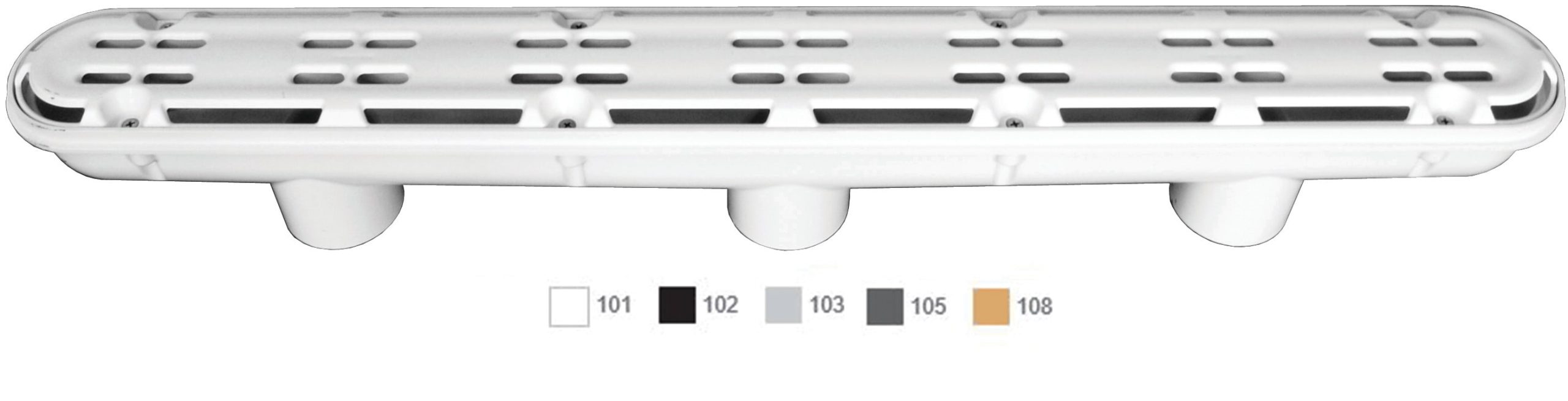 AquaStar 32" Channel Drain Anti-Entrapment Suction Outlet Cover White
