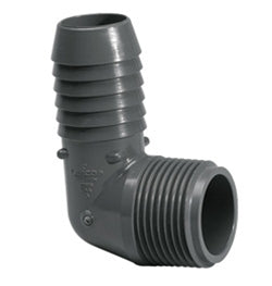 Insert 90 Degree Combination Elbow - 1 Inch Insert x MIPT - PVC