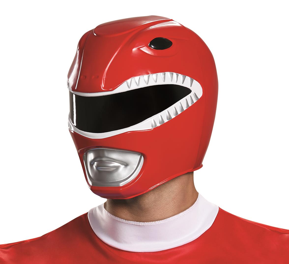 Red Power Ranger Helmet Costume Mask