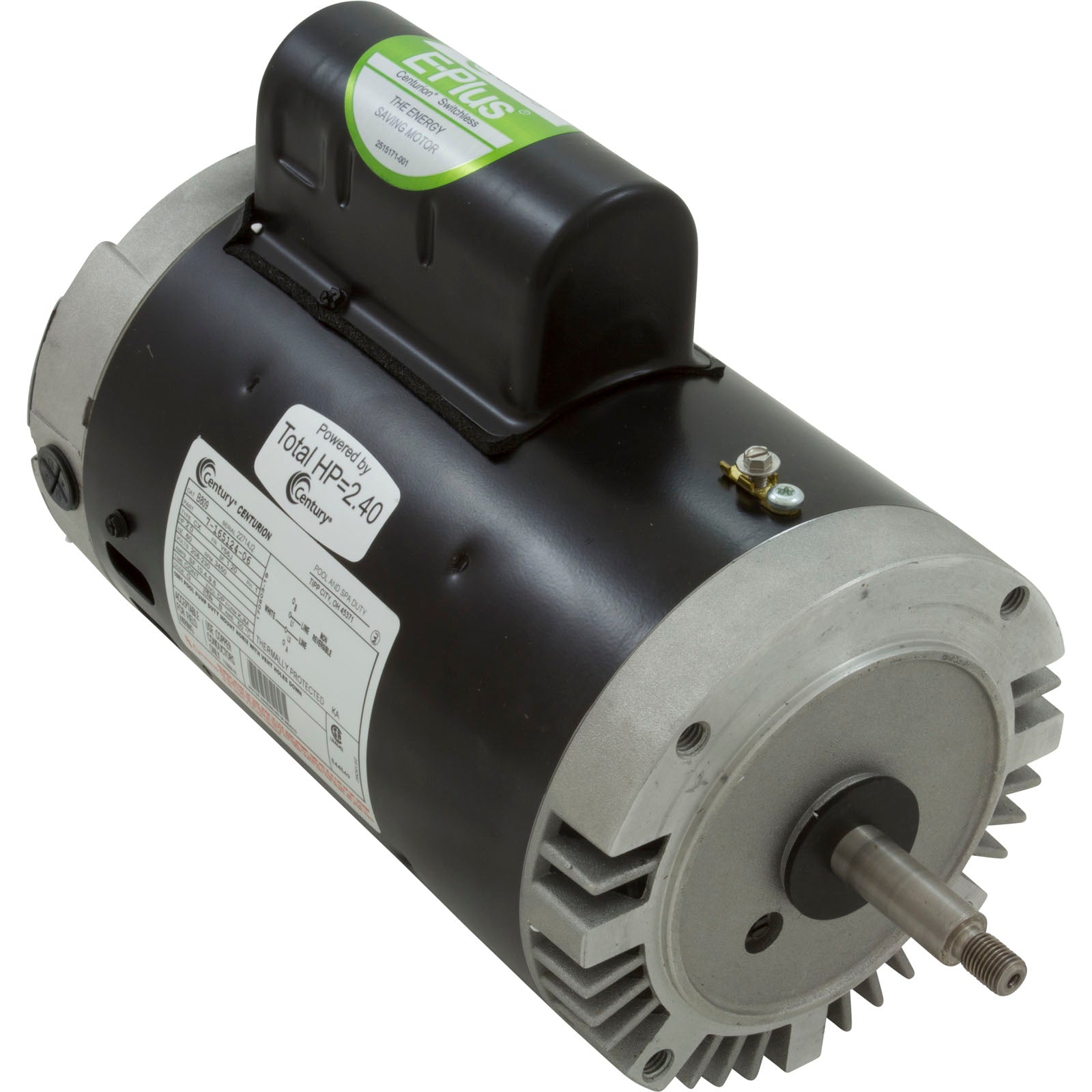 Motor, Century,2.0hp,208v-230v,1-Spd,56Jfr,C-Face Thd,EE