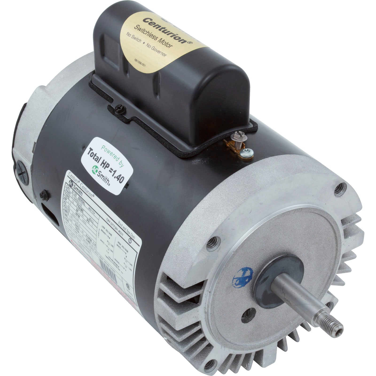 Motor, Century,1.0hp,115v/230v,1-Spd,56Jfr,C-Face Thd