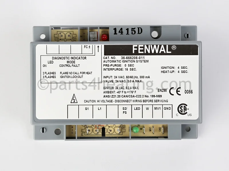 Kidde-Fenwal35-655205-01124 VAC Hot Surface Ignition Control Board Module CE Approved