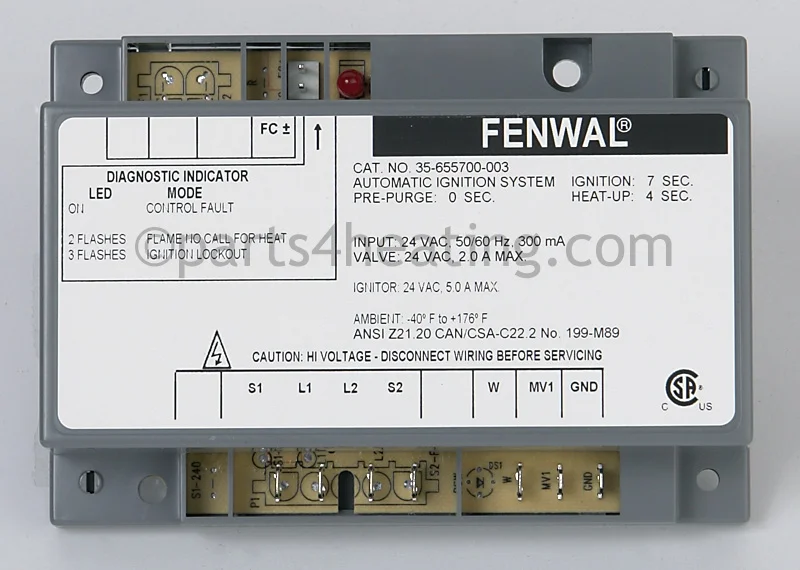 Kidde-Fenwal35-655700-00324 VAC Hot Surface Ignition Control Board Module