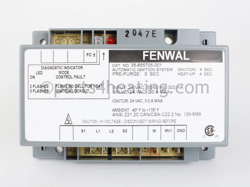 Kidde-Fenwal35-655705-00124 VAC Hot Surface Ignition Control Board Module