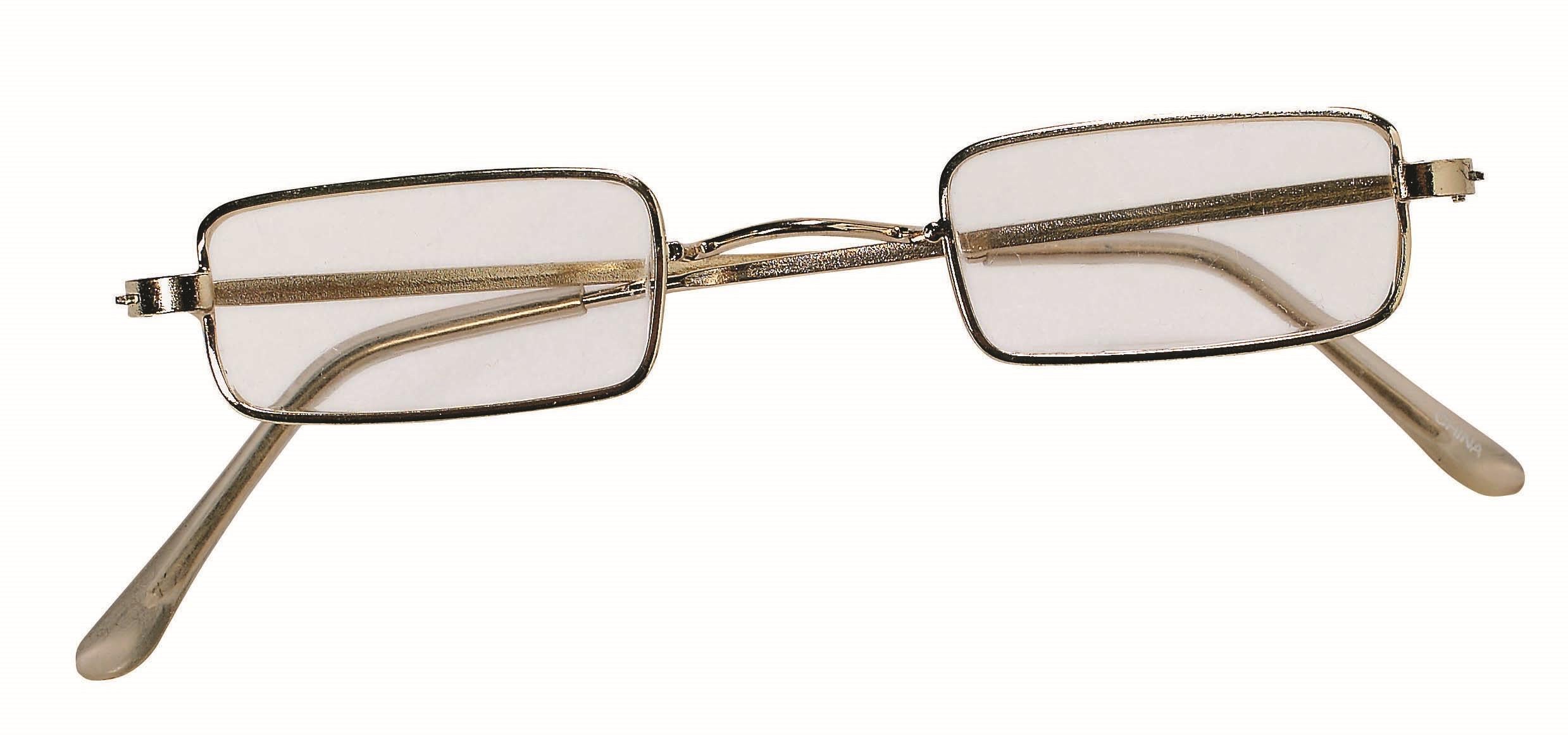 Square Wire Rim Santa Miss Claus Ben Franklin Old Style Specs Costume Glasses
