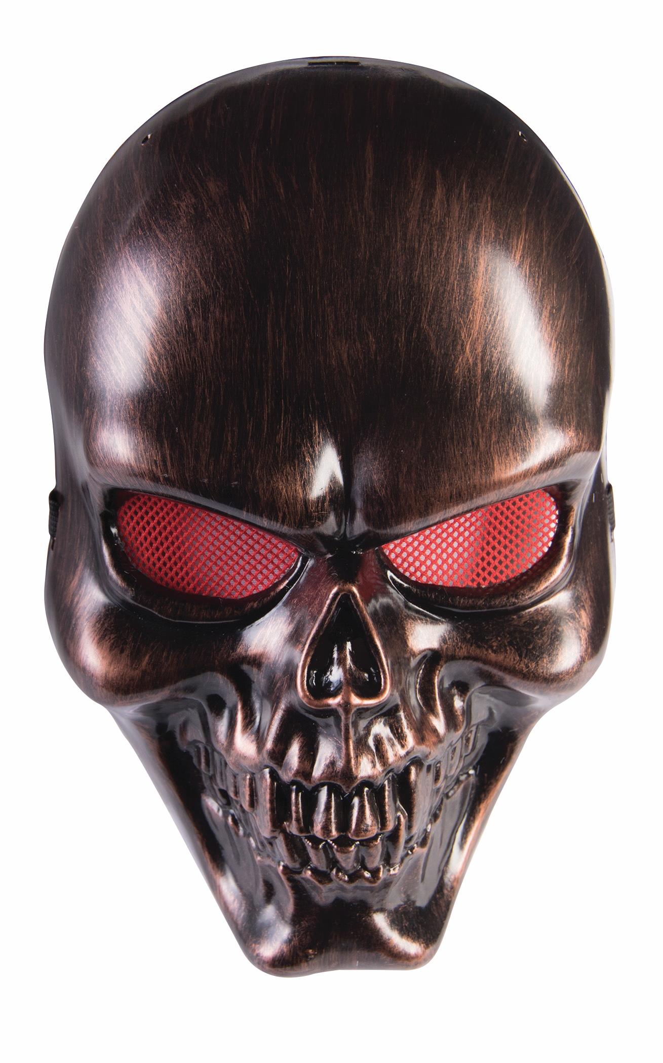 Bronze Skull Adult Face Mask