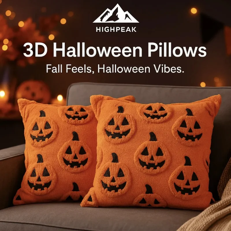 3D Halloween Throw Pillows Pumpkin