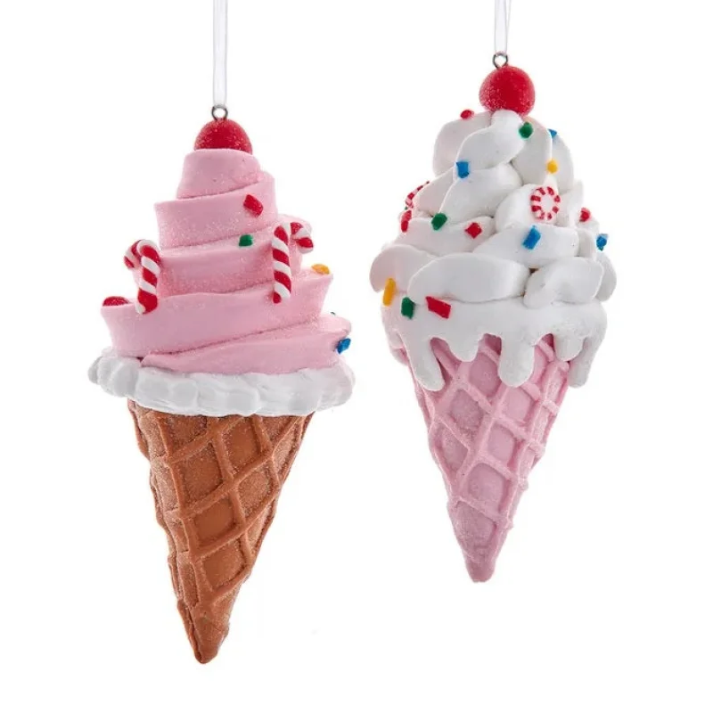 4.5" Ice Cream Cone Ornament