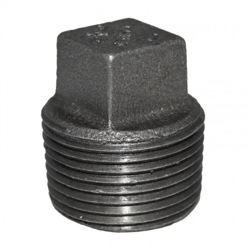4" Black Malleable Iron Plug (35612)