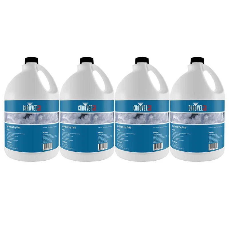 4) Gallons Chauvet DJ HDF High Density Fog/Smoke Juice Fluid Hurricane Machine