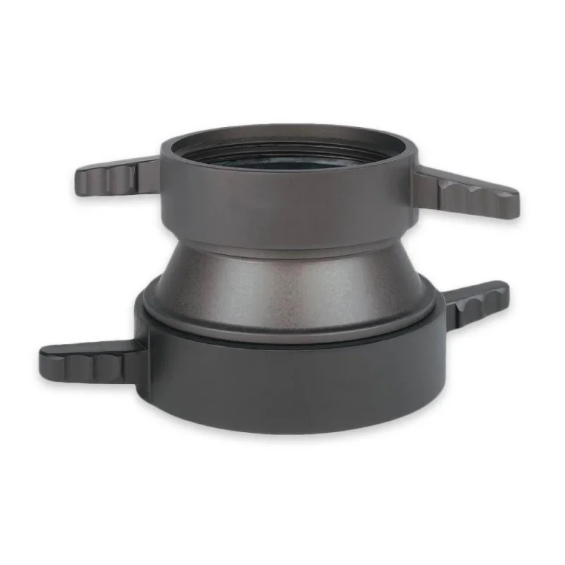 4" NPSH Female LH x 3.5" NH (NST) Female LH Swivel Adapter Aluminum