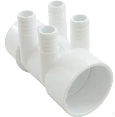 4 Port Manifold 3/4 Inch Barb Ports 2 Inch Slip Spg 0364-20