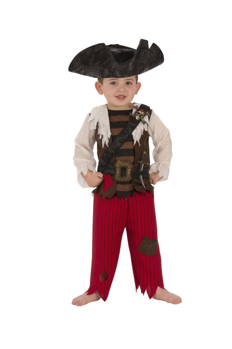 Pirate Matey Child Captain Costume Medium