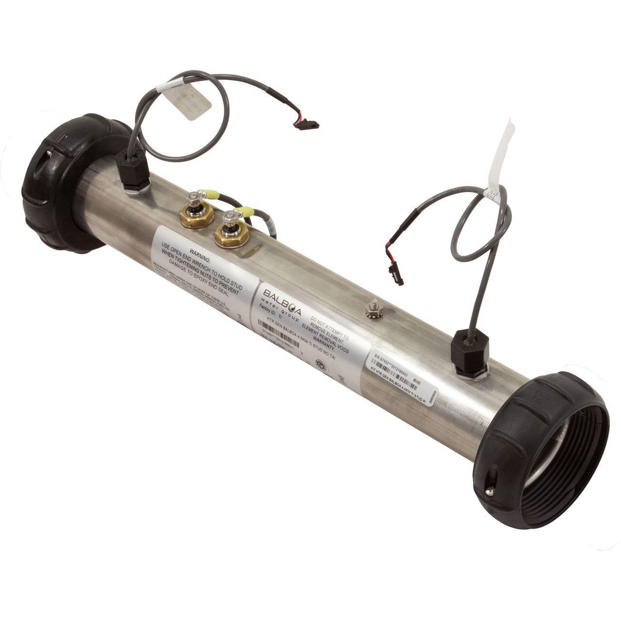Balboa G7432 Heater, M7 Sensors, FloThru, BWG BP, 4.0kW, 230v, w/PnC, Titanium, 15x2"