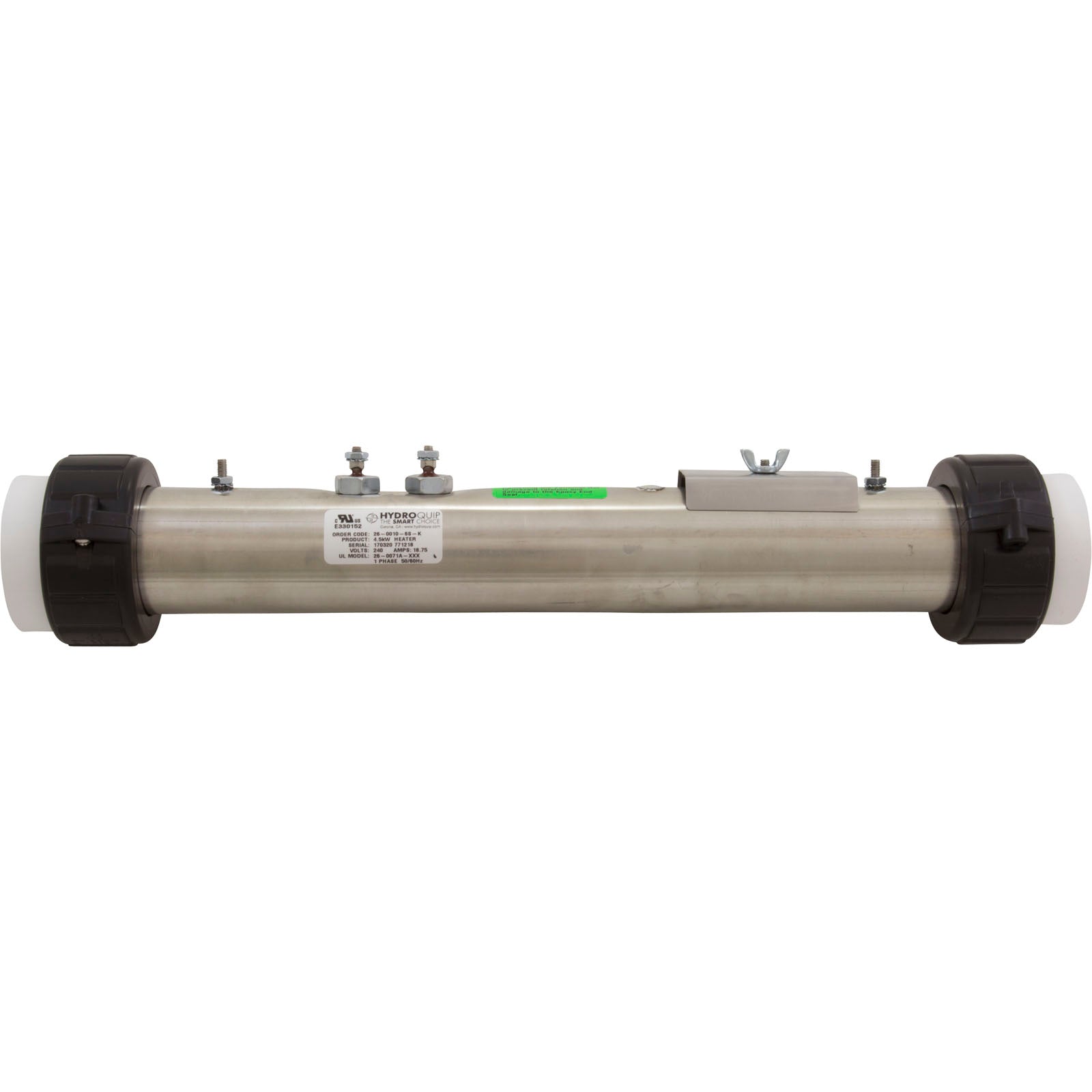 Heater, FloThru, Vita Repl,15" x 2", 230v,4.5kW, w/tap, Gen2