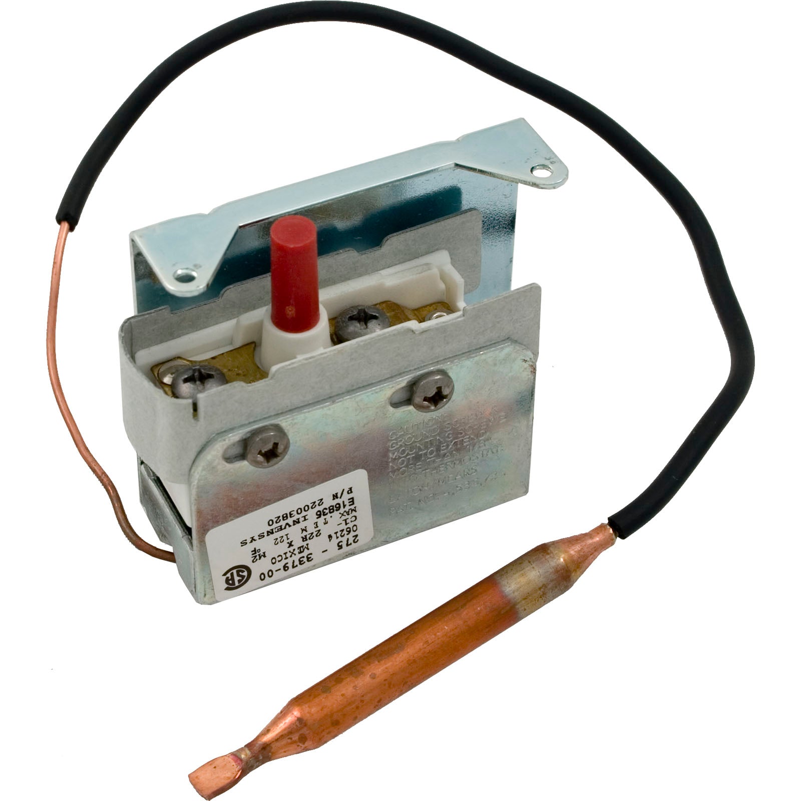 Hi-Limit,5/16" dia,12"Cap,SPST,Screw Terminal,Coates 61L/E-6