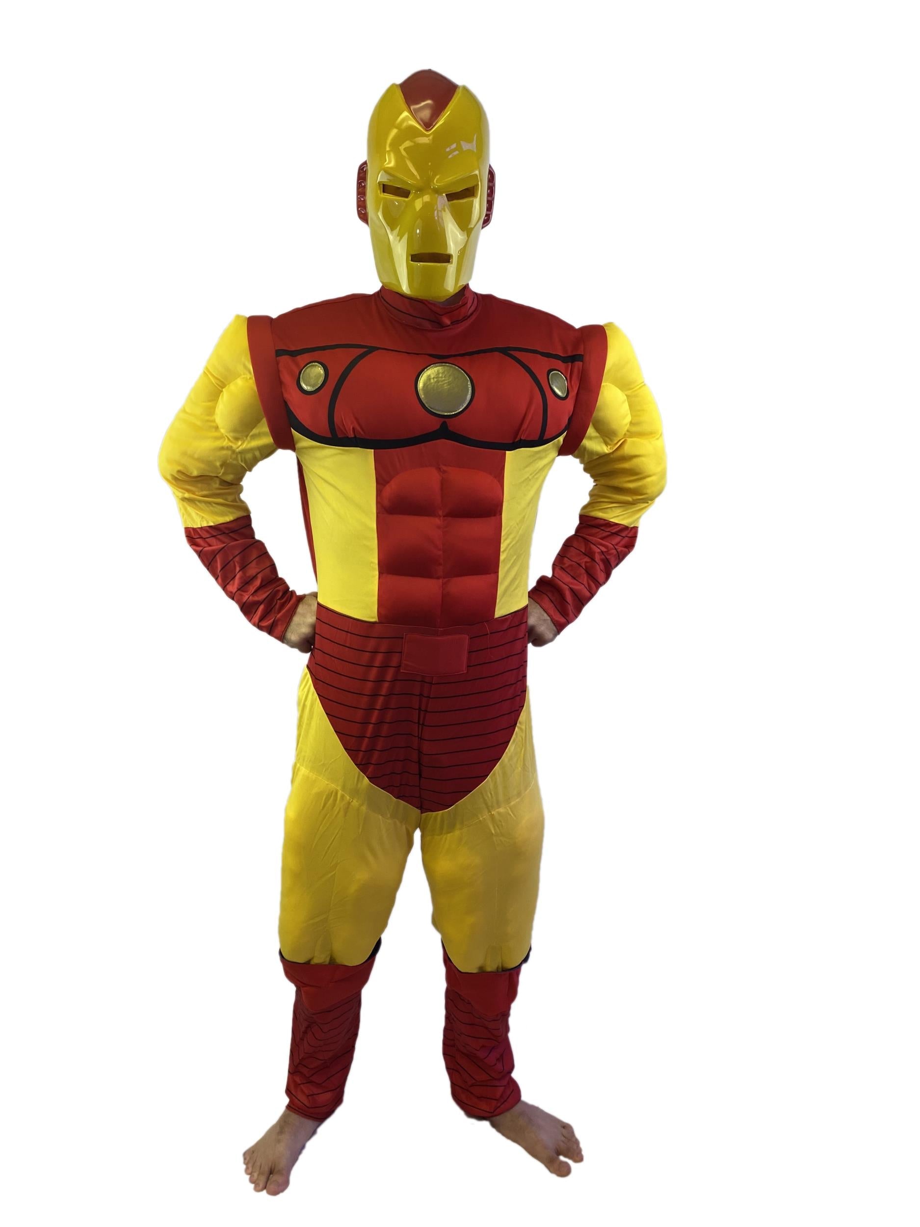 Iron Man Deluxe Muscle Chest Comic Book Adult Costume