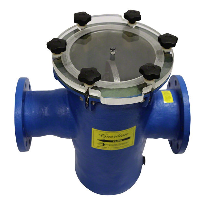 Guardian Fiberglass Straight Hair and Lint Strainer 3 Inch Connections Flanged