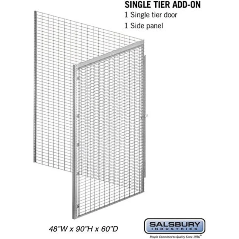 48" Wide Single Tier Bulk Storage Locker - Add On - 60" Deep by Salsbury