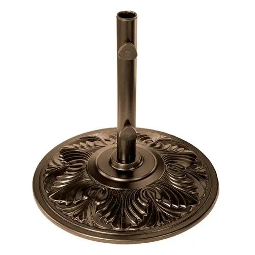 50 lb Aluminum Market Umbrella Base - Bronze Art Deco