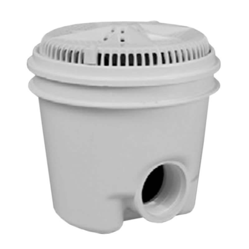 Pentair 8" White StarGuard Drain with Suction Cover, Frame and 1-Port Sump, 2 pack